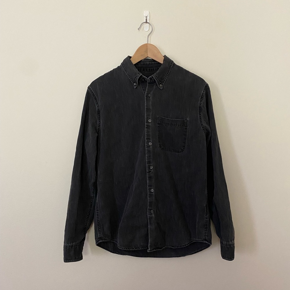 A&F Black Denim Shirt